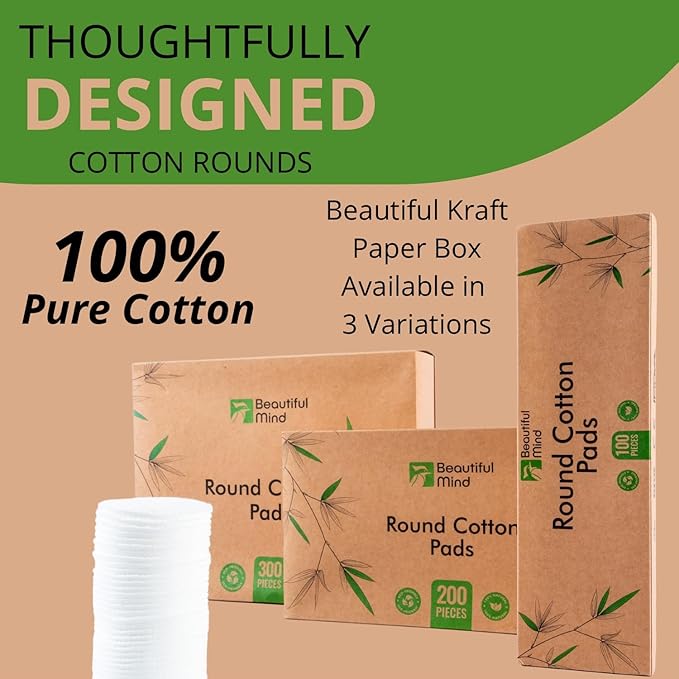 Beautiful mind cotton rounds makeup