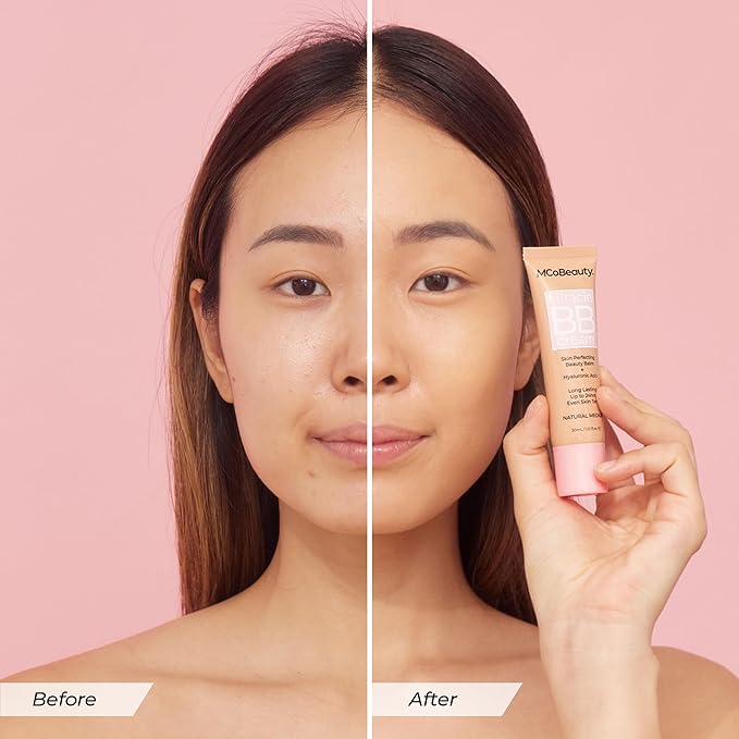 MCoBeauty Miracle BB Cream, Medium Beige, Skin-Perfecting Coverage Free Cosmetics