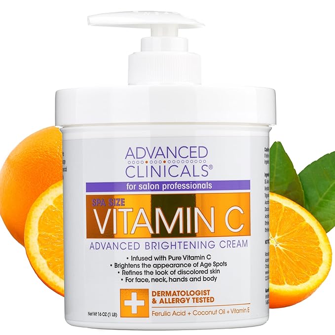 Advanced Clinicals Vitamin C Cream Face Aging