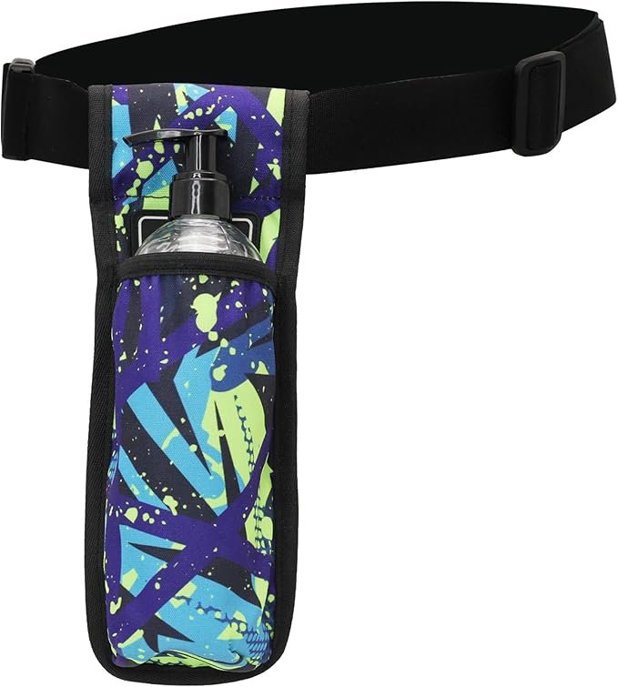 Massage Bottle Bag Massage Therapist Holster Massage Lotion Holster Massage Oil Holster(YR1KD-MiCai-LV)