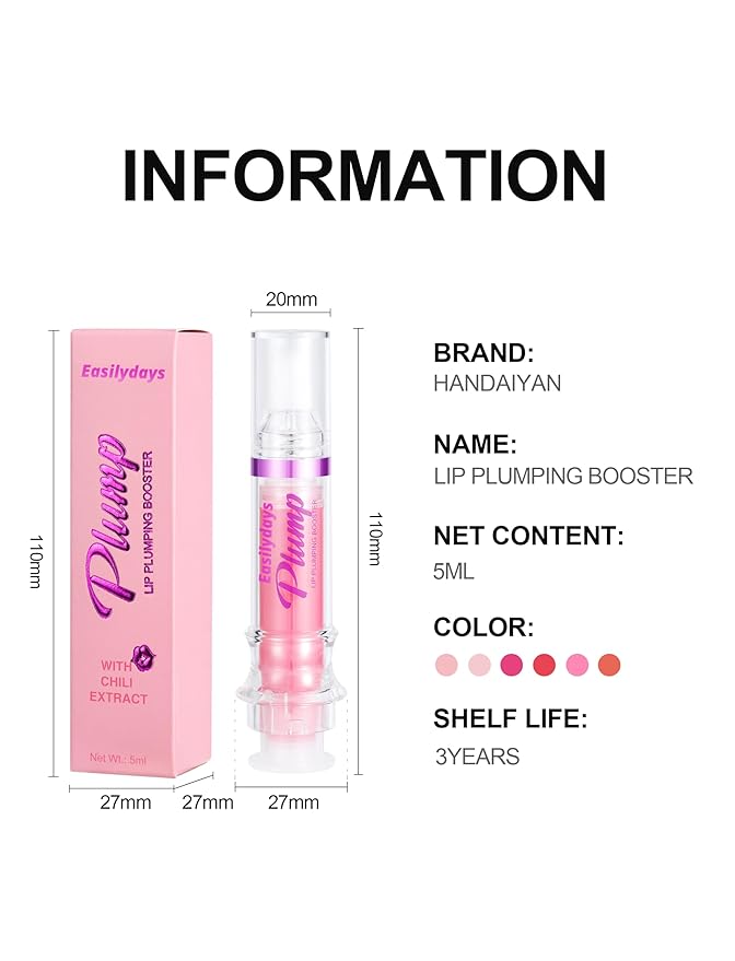 3 Colors Lip Plumping Booster, Spicy Girls,