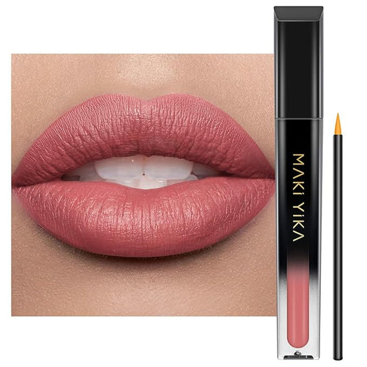 MAKI YIKA Nude Pink Lipstick for Women Color Lipstick