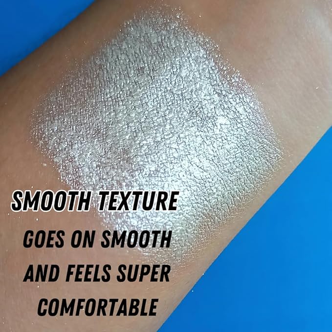 Mynena White Silver Makeup Highlighter Loose Powder Shimmer Paraben-Free Cruelty-Free