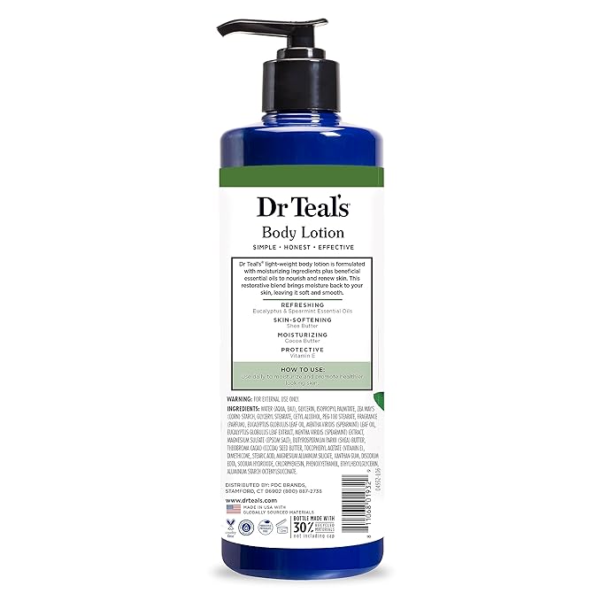 Dr Teal's Body Lotion, Eucalyptus &