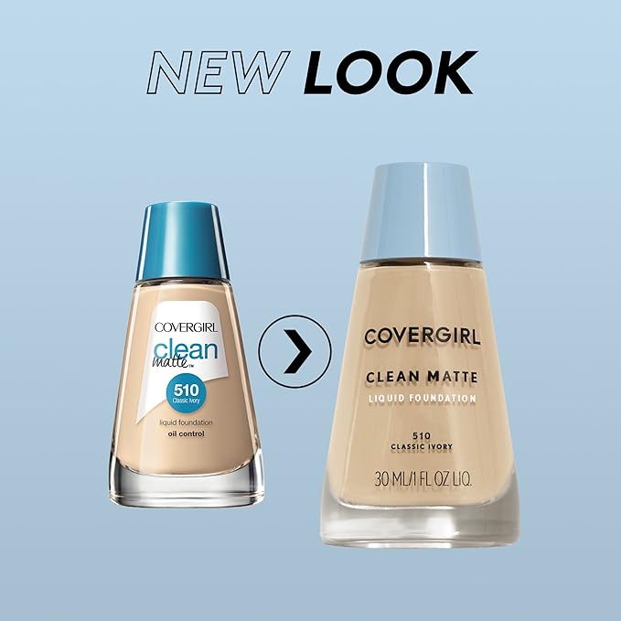 COVERGIRL Clean Matte Liquid Foundation Tawny, (packaging may may vary) 1 oz