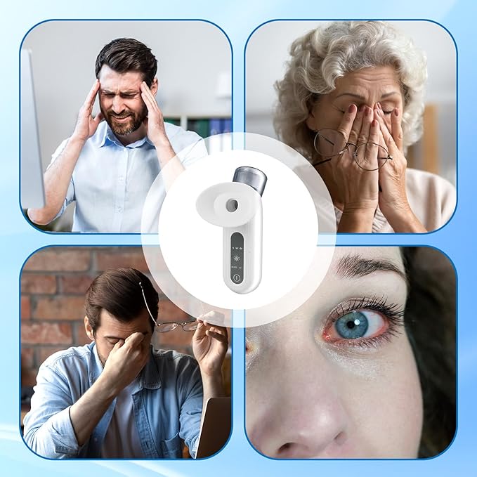 Portable Eye Mist Steamer for Dry Eye Relief, Heated Eye Masks, Portable Eye Steam Sprayer, Mini Eye Hydrating Soothing Sprayer for Moisturizing & Cleaning