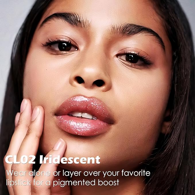 FOCALLURE Glitter Lip Gloss,High Shine Shimmer Lipstick,Long Lasting Plumping Lipgloss,Hydrating,Moisturizing,Non-Sticky and Lightweight Formula for Lip Color,Iridescent