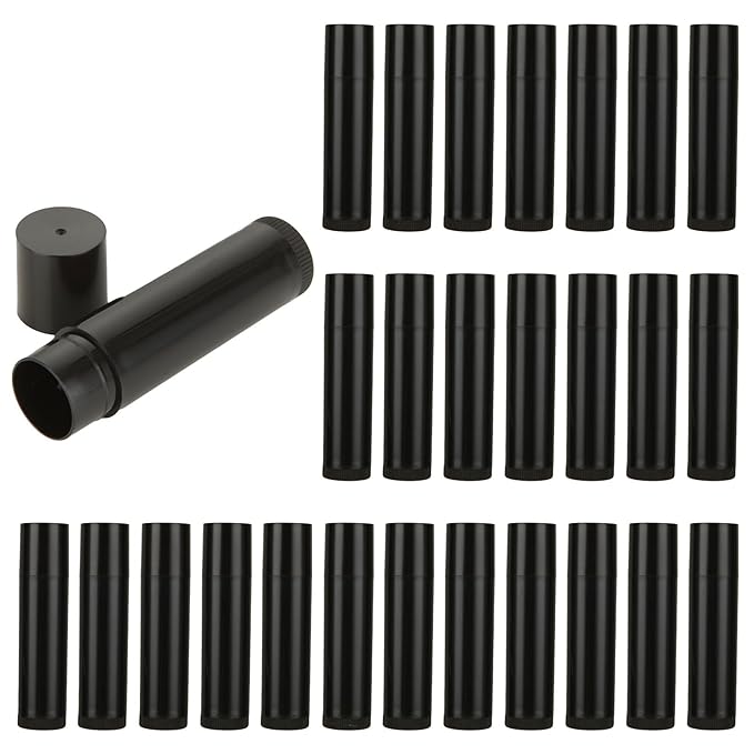 100 Pack Lip Balm Tubes, 5ml Plastic