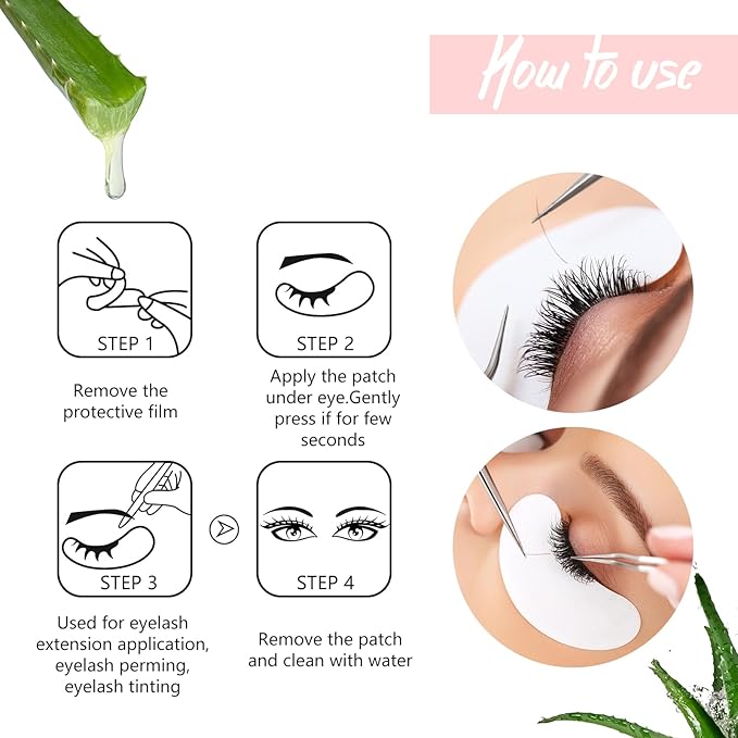 50pairs eyelash extension gel patches