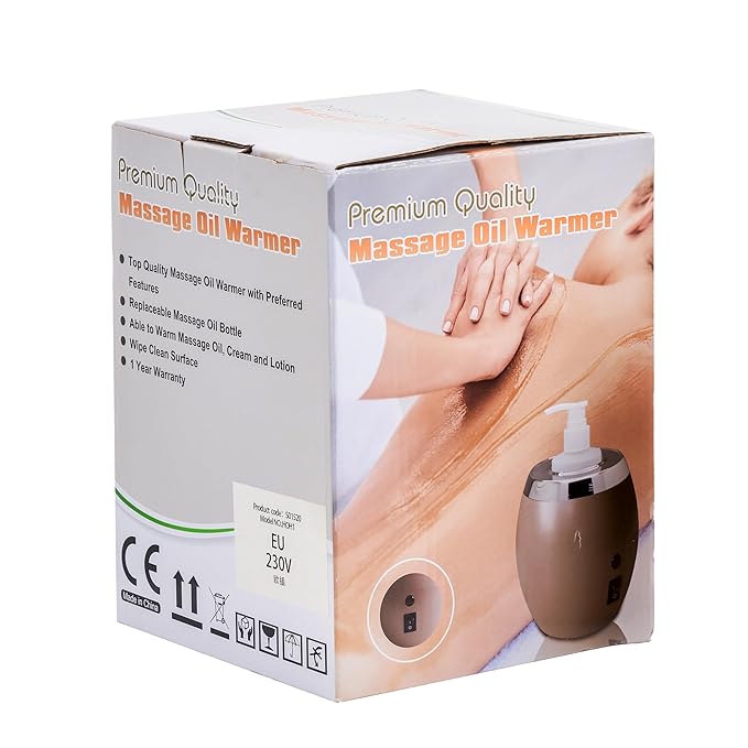 Master Massage Golden Touch Single Bottle Oil Warmer - Professional Lotion Heater With Empty Bottle - Original Design Cream Heating Device - One Dispenser Heating Furnace