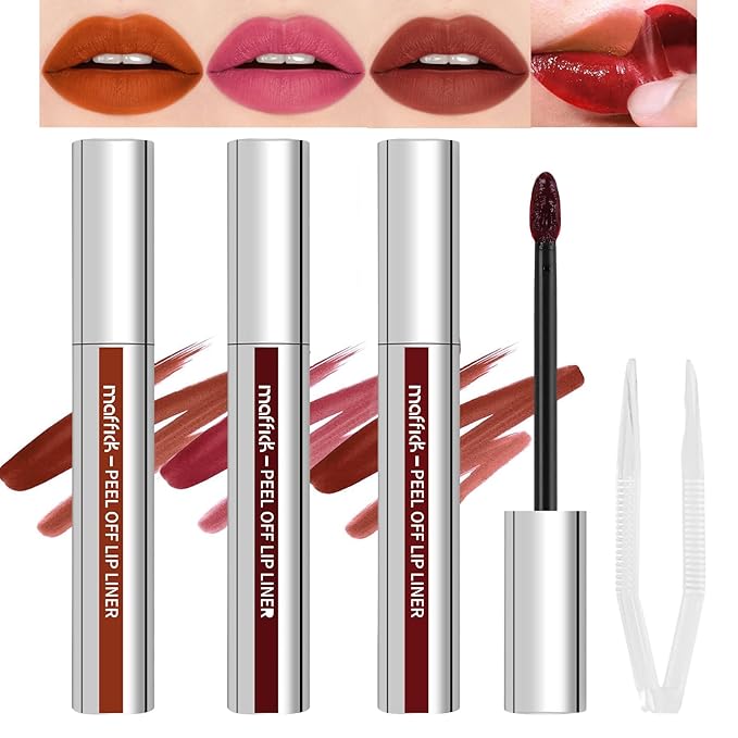 3PCS Lip Liner,Peel Off Lip Liner Tattoo, Peel Lip