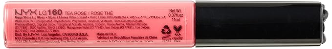 NYX Professional Makeup Mega Shine Lip Gloss, Tea Rose, 0.37 Ounce