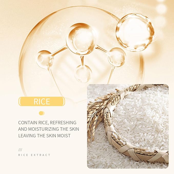 Rice Skin Care Sets, 5Pcs Face Hydrating