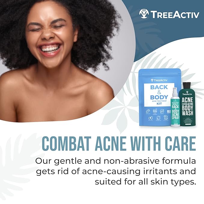 TreeActiv 90-Day Body Acne Treatment Kit, Exfoliating