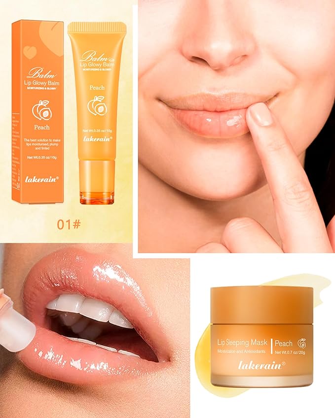 2Pcs Lip Glowy Balm & Lip Lip,Lip