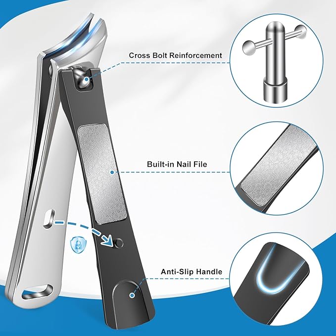 Nail clippers for thick nails
