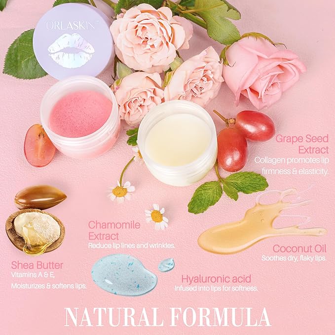 Lip Mask & Lip Scrubber Exfoliator Flavor)