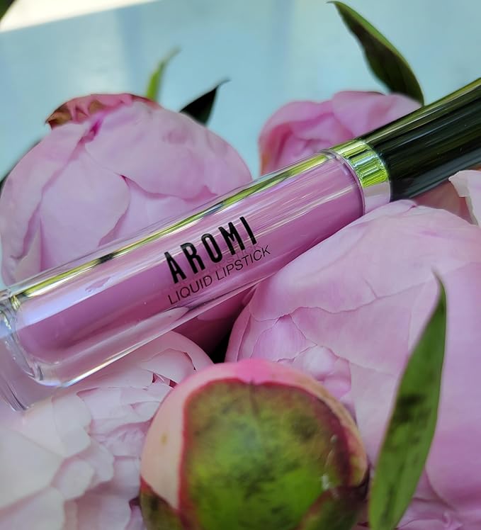 Aromi Baby Pink Matte Liquid Lipstick, Light Pink Lip Color, Smudge Proof, Waterproof, and Long-lasting Lipstick, Vegan and Cruelty-free, Handmade (Baby Pink)