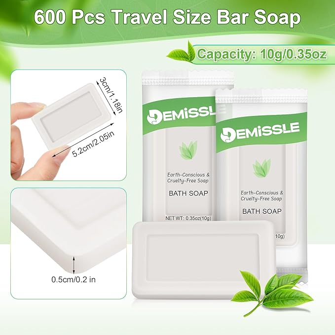Demissle 0.35 Ounce Travel Size Soap