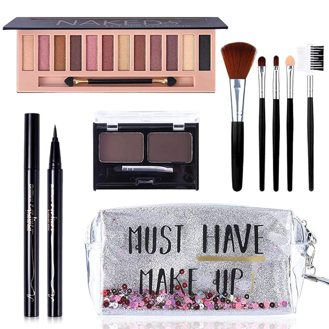 All in One Makeup Kit,12 Colors Nude Shimmer