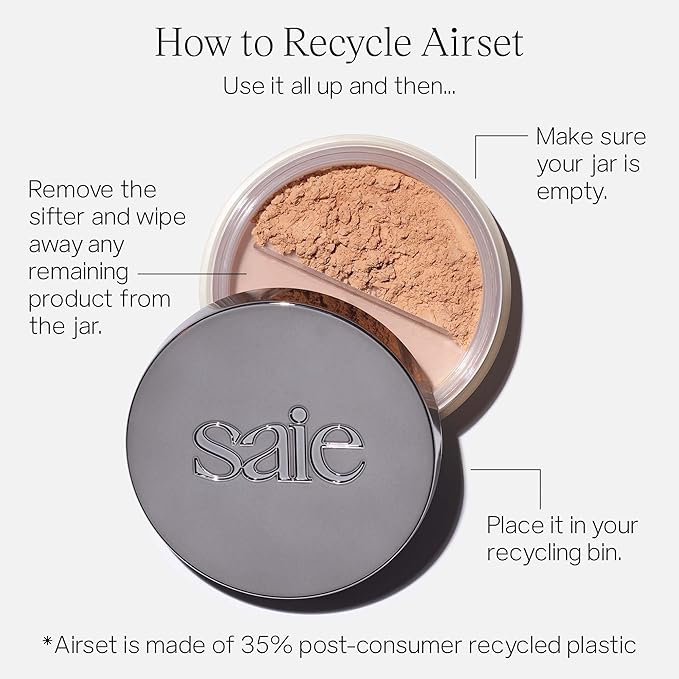 Saie Airset Radiant Loose Setting Powder - Weightless Medium () 0.14 oz