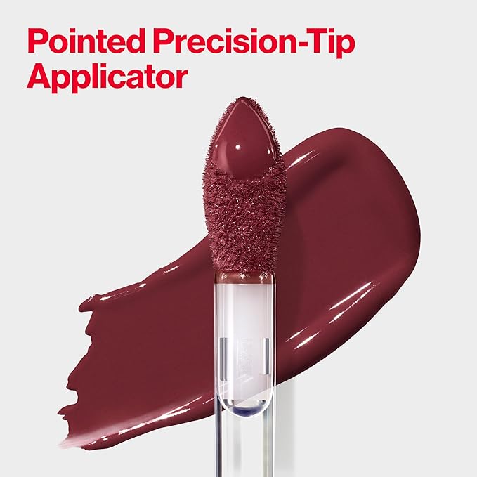 Revlon Liquid Lipstick, Face Makeup, ColorStay Satin Ink, Longwear Rich Lip Colors, Formulated with Black Currant Seed Oil, 021 Partner in Wine, 0.17 Fl Oz