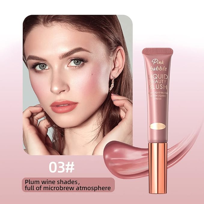Liquid Blush Makeup Wand, Velvet Cream Blush Stick