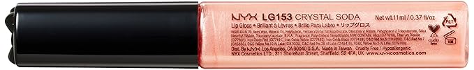 NYX Professional Makeup Mega Shine Lip Gloss, Crystal Soda, 0.37 Ounce