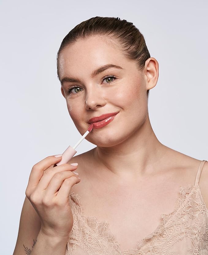 Wander Beauty Lip Retreat Oil - Spring Break (Warm Rose) - 4 in 1 Tinted Lip Oil + Moisturizing Lip Gloss With Avocado, Vitamin E & Rosehip - Hydrating Luxurious Lip Care for Dry Lips - 0.33 fl oz