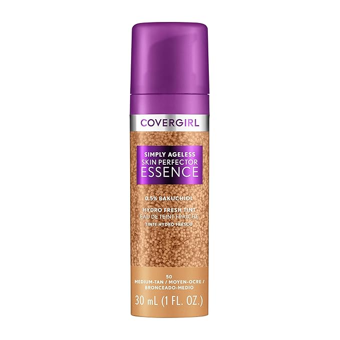 Covergirl Simply Ageless Skin Perfector Essence Foundation Bundle Light-Medium, Each 1oz