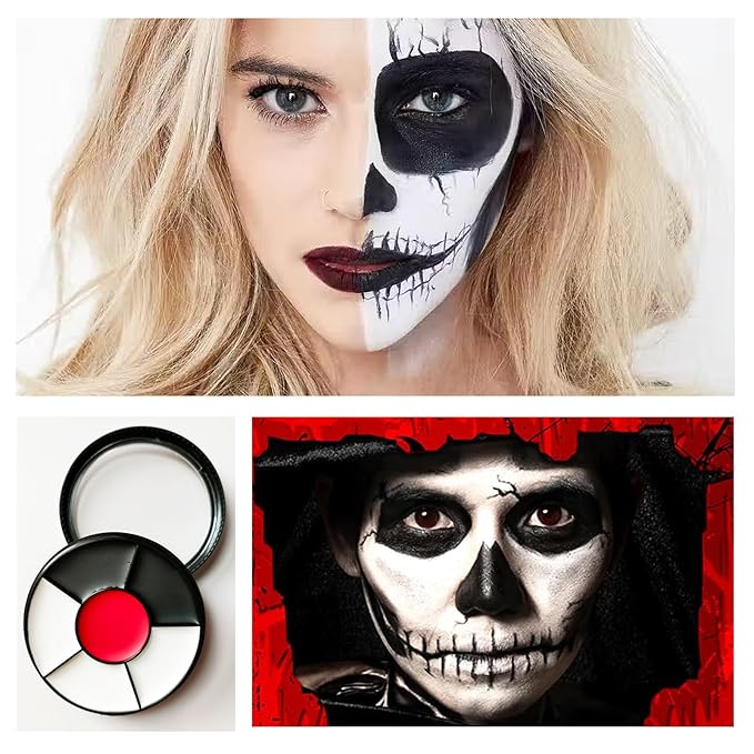 Clown Makeup Kit Face Paint Clown Wheel Black