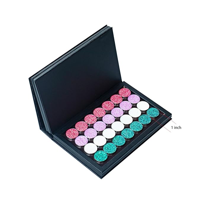 4 layers Empty magnetic Book Shaped palette (Black