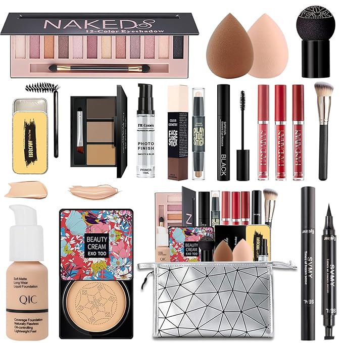 All in One Makeup Kit,Includes Naked