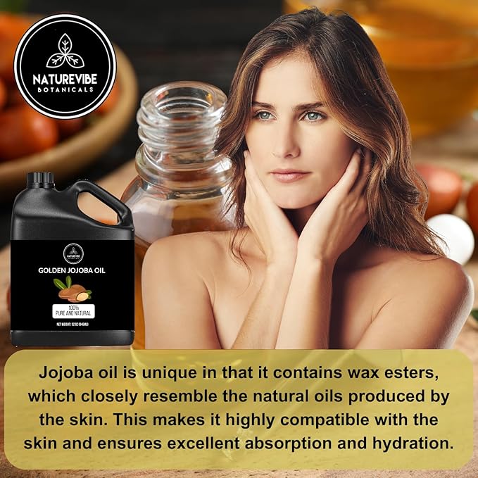 Naturevibe Botanicals Jojoba Oil 32 Ounces