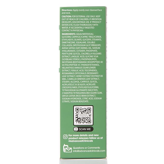 Advanced Clinicals Collagen Serum For Face | Visible Anti Aging Collagen Peptide Serum + Hyaluronic Acid Moisturizer Improves Look Of Wrinkles, Dry Skin, & Fine Lines, No added Fragrance, 2-Pack