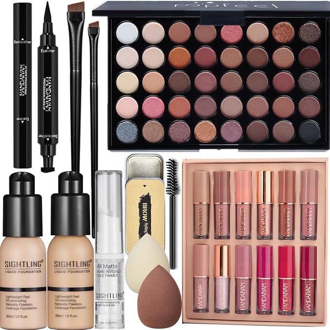 All in One Makeup Gift Kit, Includes 40