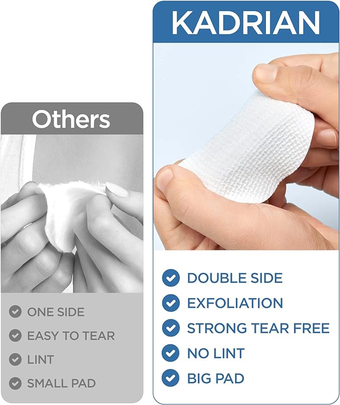 Kadrian exfoliating cotton rounds for