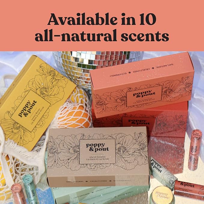 Poppy & Pout Lip Care Set Orange