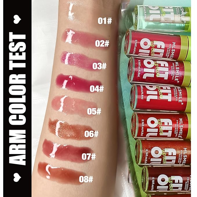 4 Colors Fat Oil Lip Gloss, Lip Oil Gloss,