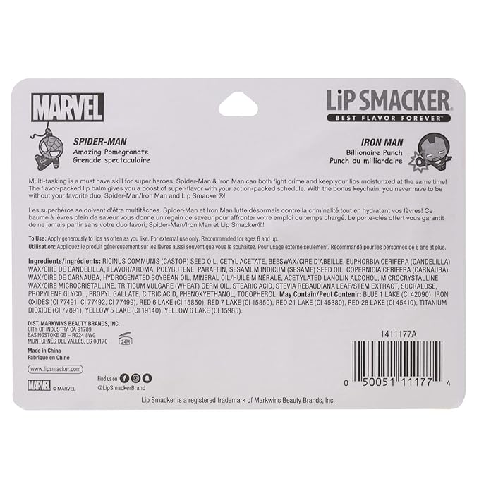 Lip Smacker Marvel, keychain, lip balm
