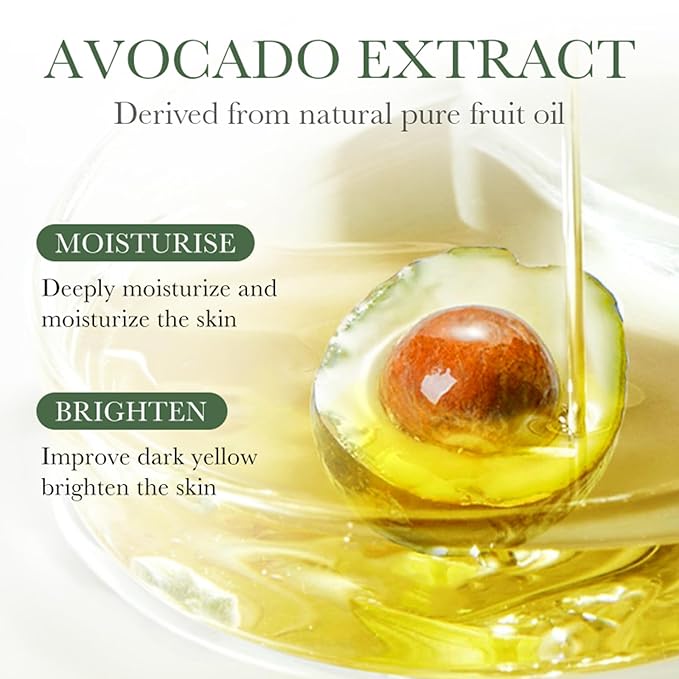 Avocado Skin Care Set for Women,6PCS Skincare Kits with Facial Cleanser, Toner, Serum, Lotion,Cream, Eye Cream, Moisturizing Korean Skincare Set,Anti-Aging Skin Care Set,Face Care Gift Set for Women