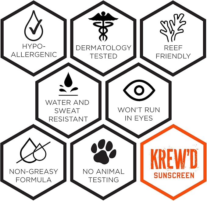 Ergodyne KREW'D 6353 Sunscreen Spray, Broad Spectrum SPF 50, Water Resistant, 5.5 oz, 2-Pack