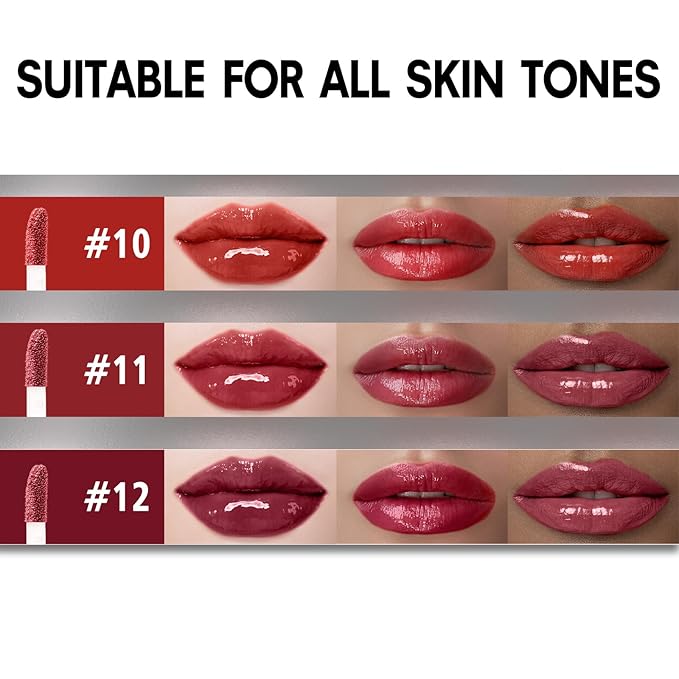 Matte Lip Gloss for Women,3 PCS Matte Liquid Gloss