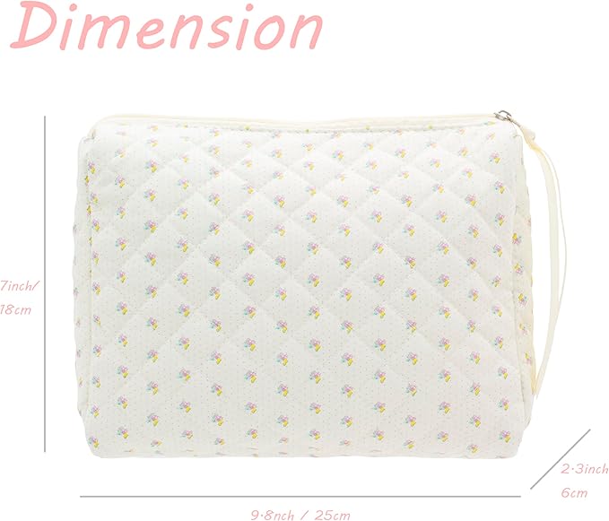 Pazimiik cotton makeup bag for