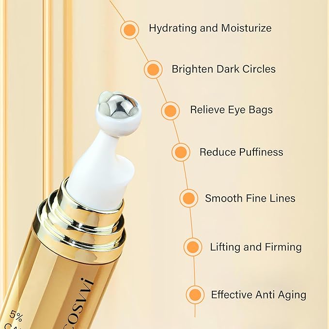 Caffeine eye serum for dark