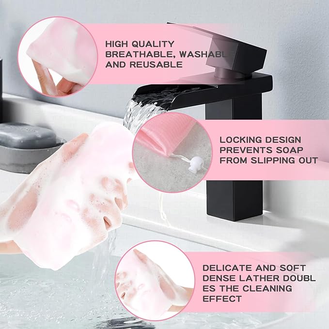 6Pcs Exfoliating Mesh Soap Bar Soap