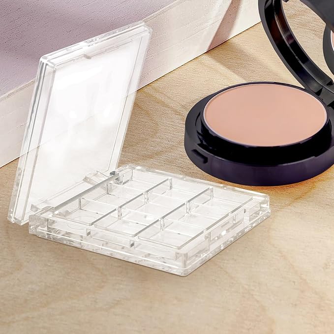 Healifty 2pcs Empty Lipstick Palette 9 Grids Diy