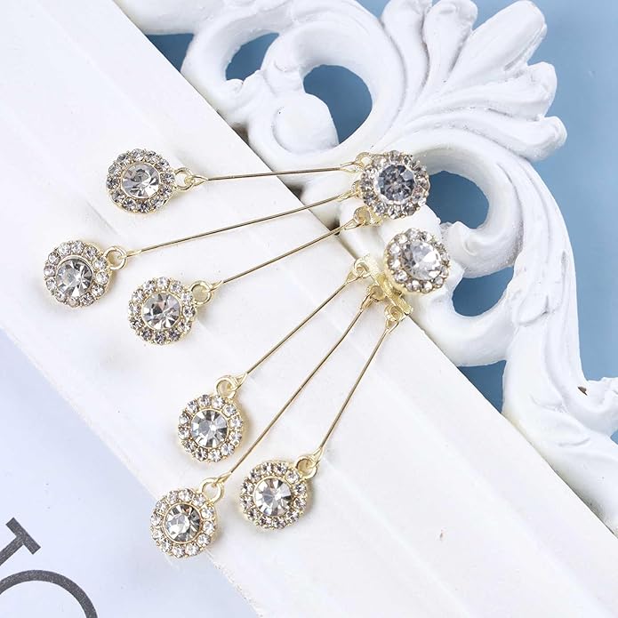 Vintage Crystal Chandelier Drop Earrings Rhinestone Ball Dangle