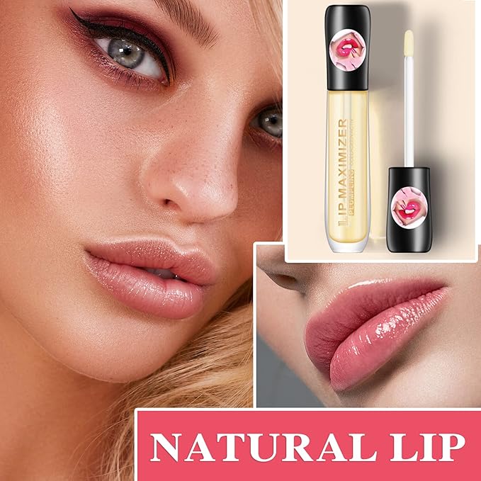 Lip Plumper Lip Gloss,Moisturizing Lip Oil Wrinkles