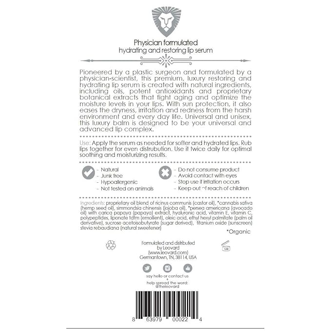 Organic Lip Balm - Hydrating, Natural Daily